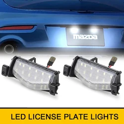 2x Canbus LED Tail Number License Plate Lights For Mazda 3 2009-2013  Mazda 2 2011-2013 Auto Accessory