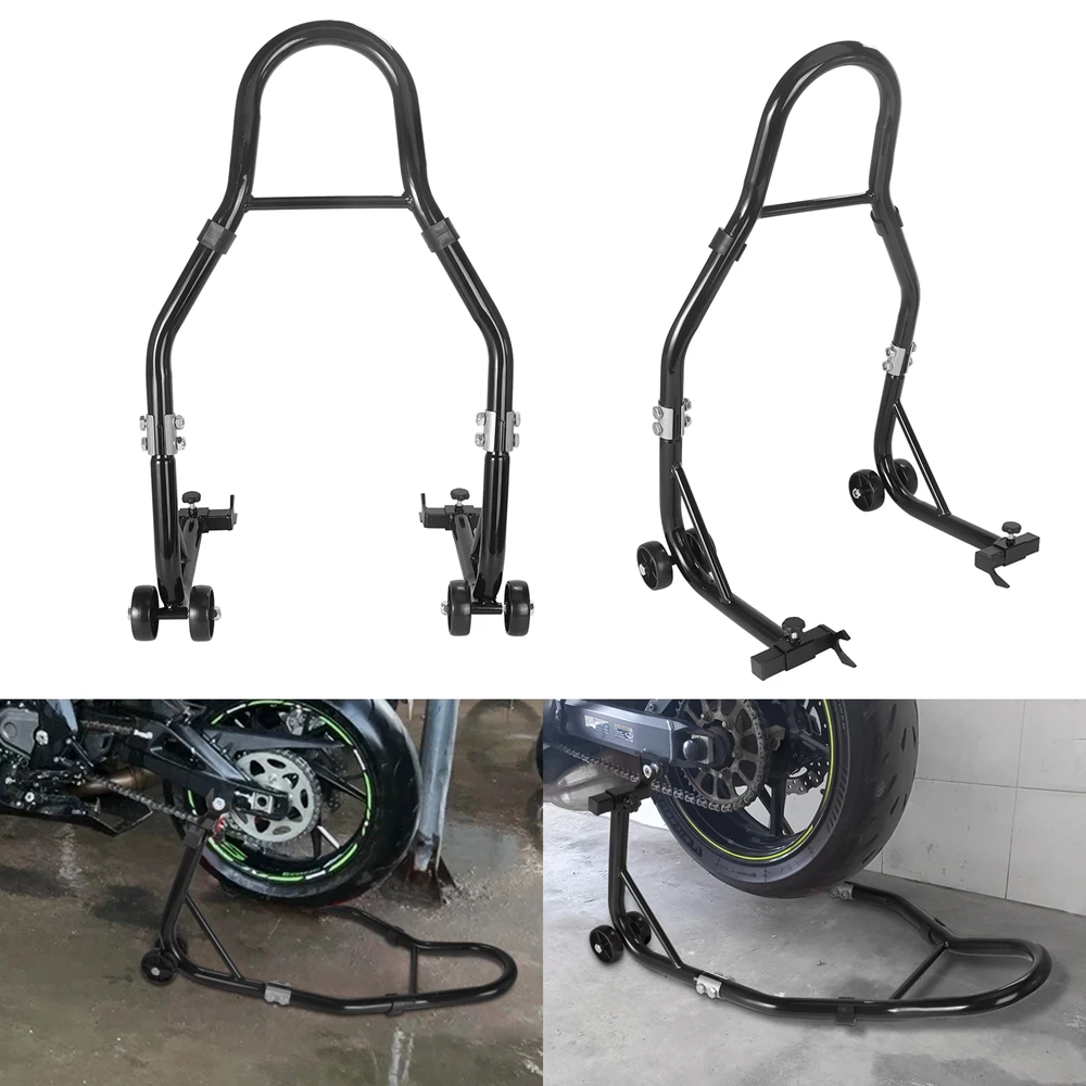 

Motorcycle Full Set Front Wheel And Rear Wheel Support Stand Wheel Stand Auto Aheel Support Frame Tire Repairing Tool