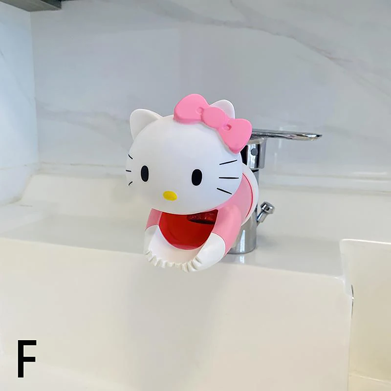 

Hello Kitty Anime Kawaii Sanrio Faucet Extender Anti-Splash Cute Cartoon Kuromi Children Wash Hands Lovely Toys for Kids