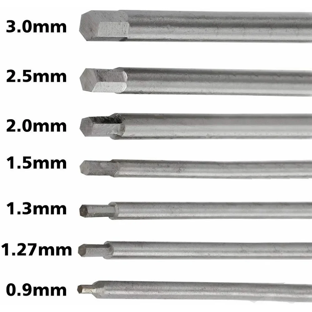 Imagem -03 - Hex Chave de Fenda para rc Helicóptero Cabeça Chave Kit de Ferramentas 0.9 mm 1.27 mm 1.3 mm 1.5 mm 2.0 mm 2.5 mm 3.0 mm Pcs 1pc