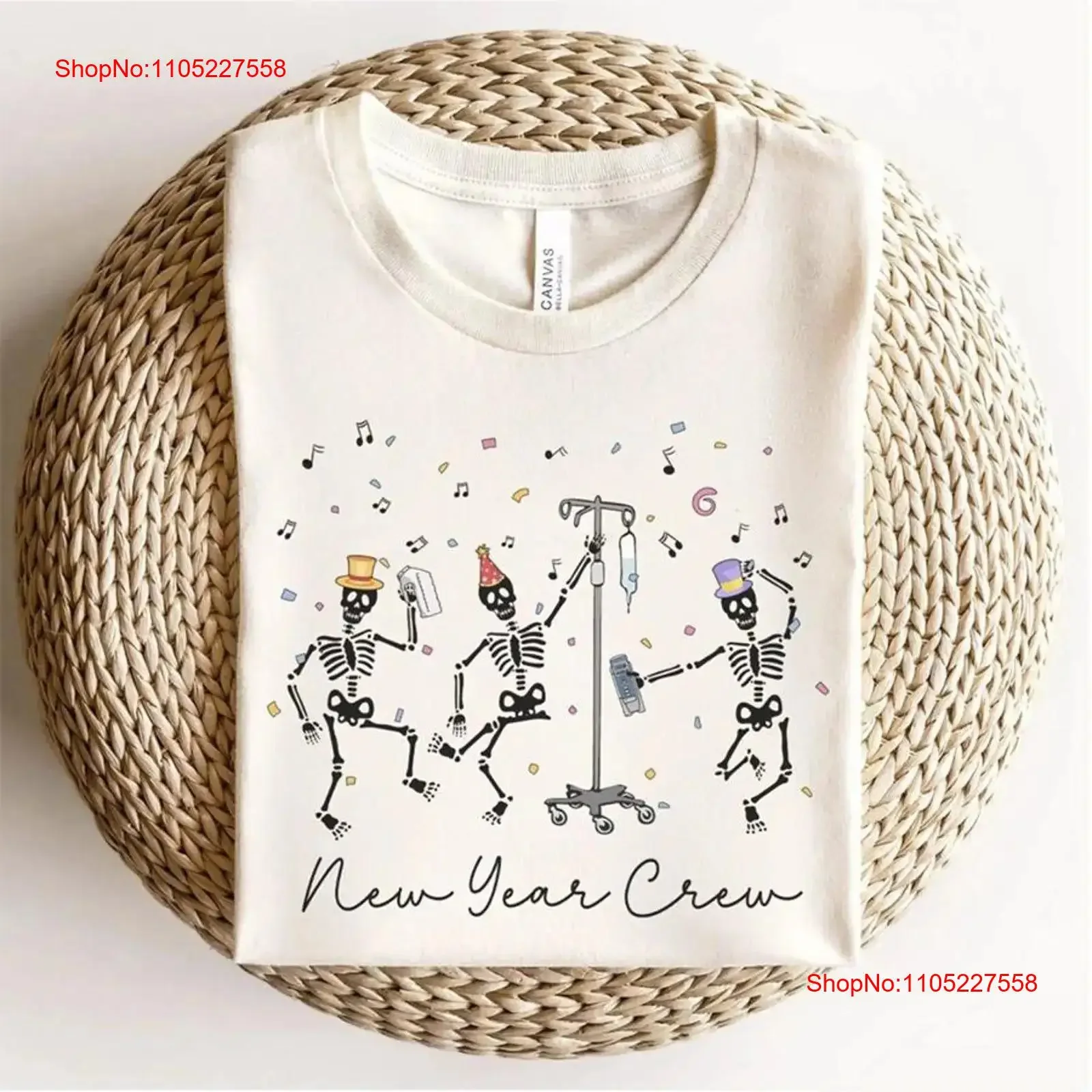 New Year Crew Nurse T Shirt Medical 2024 Radiology Ortho Years Squad Happy Eve Night Shift Er Icu Peds vintage Washed Stretched
