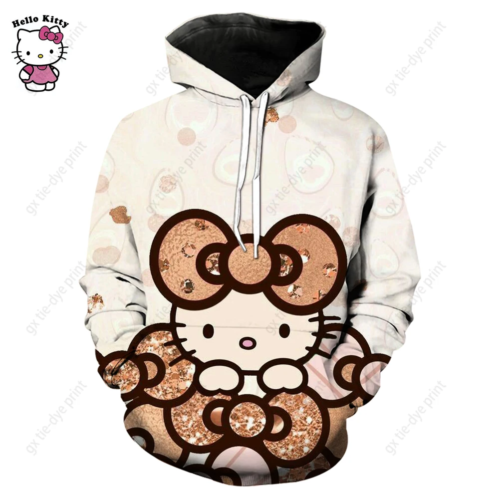 Hello Kitty Hoodie Cute Mouse Ears Personalized Hello Kitty Cute Fan Lover All Over Print Unisex Hoodie