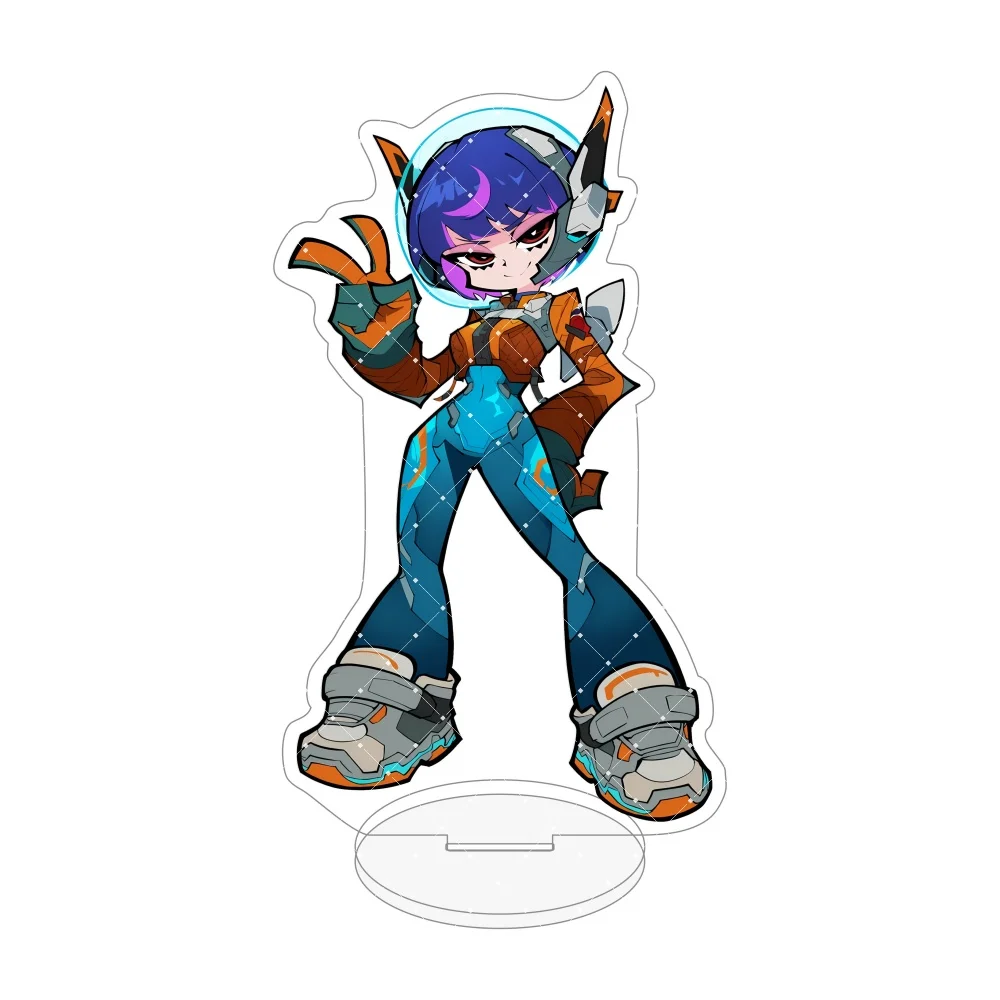 Overwatch 2 15cm Acrylic Stand Figure Chibi Tracer D.Va Mercy Widowmaker Sombra Desk Decor Keychain Cosplay Collectible Gifts view 4