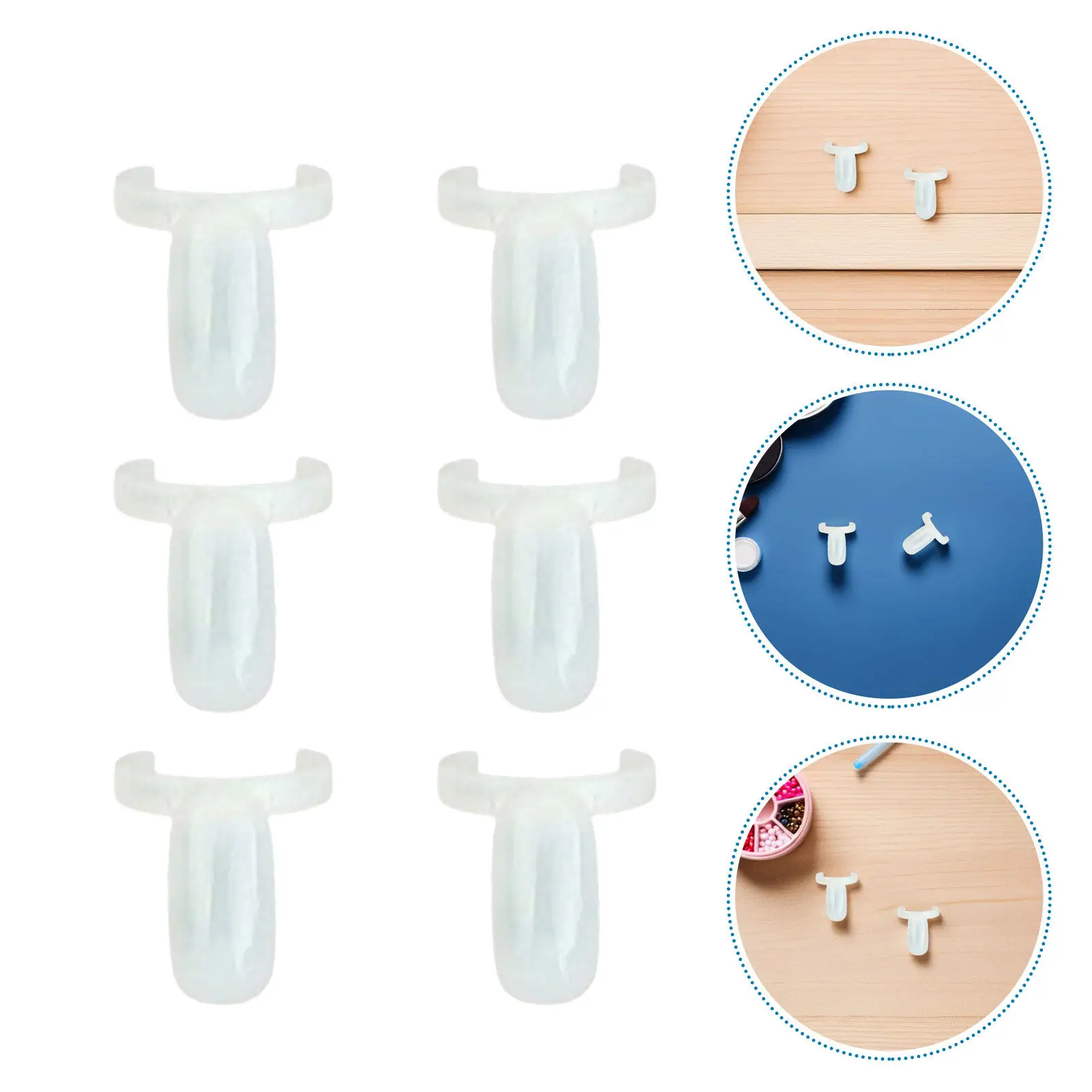 500 Piece Nail Color Display Rings Flat Fingertip Tips Polish Sample Palette Salon Manicure Practice Tool