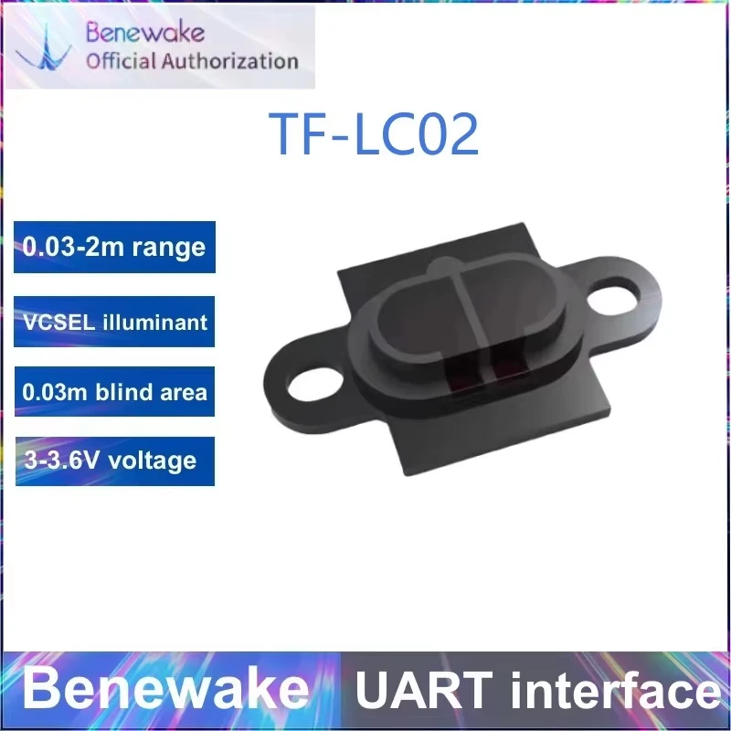 Benewake TF-LC02 Lidar Ranging Module High Precision ToF Sensor UART DC 3-3.6V for Sweeper Drone Robot Smart Home