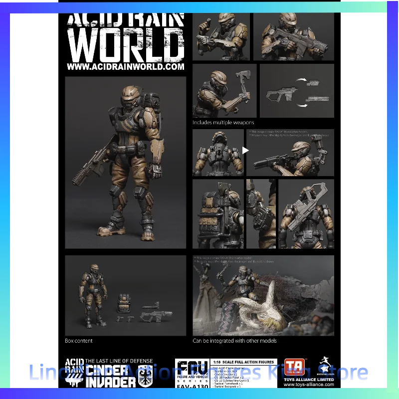 

В наличии: Коллекционная фигурка солдата Acid Rain War FAV-A129 Durga/A130 Raider/A131 Immortal, масштаб 1/18, подарок