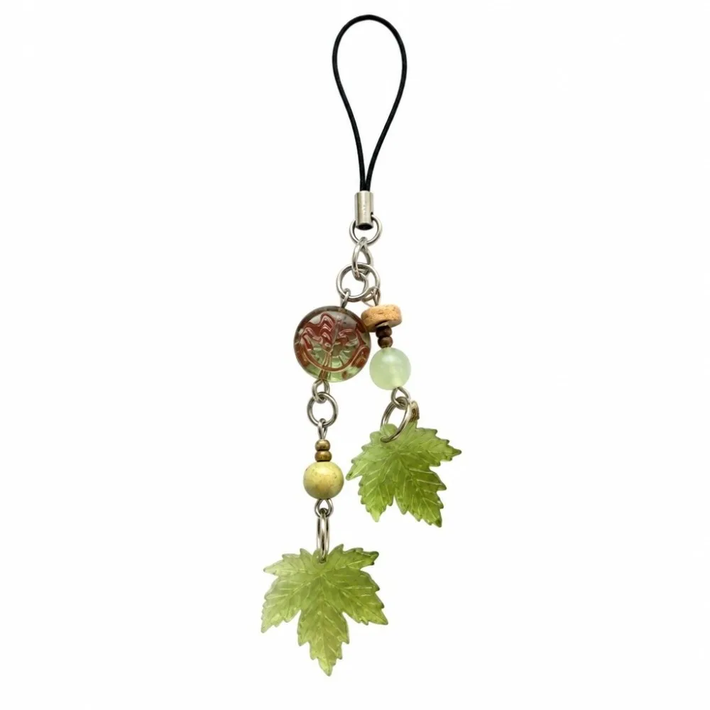Autumn Maple Leaf Maple Leaf Keychain Simple Resin Mobile Pendant Versatile Personalized Maple Leaf Pendant For Friends