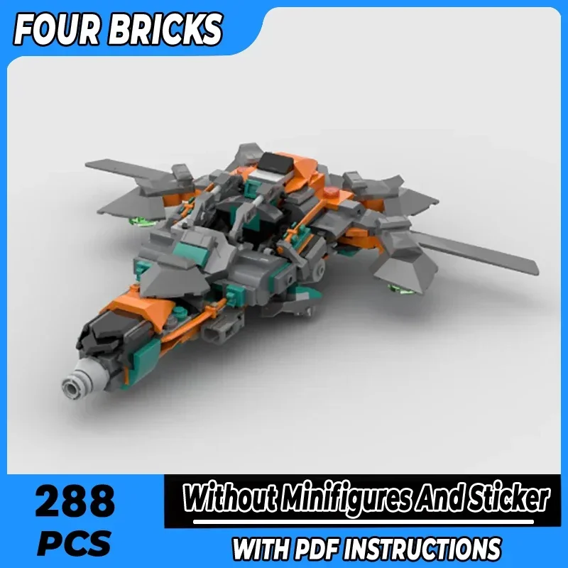 

Military Aircraft Model Moc Building Bricks Boa Cobra Jet Technology Modular Blocks Gifts Christmas Toys DIY Sets Assembly