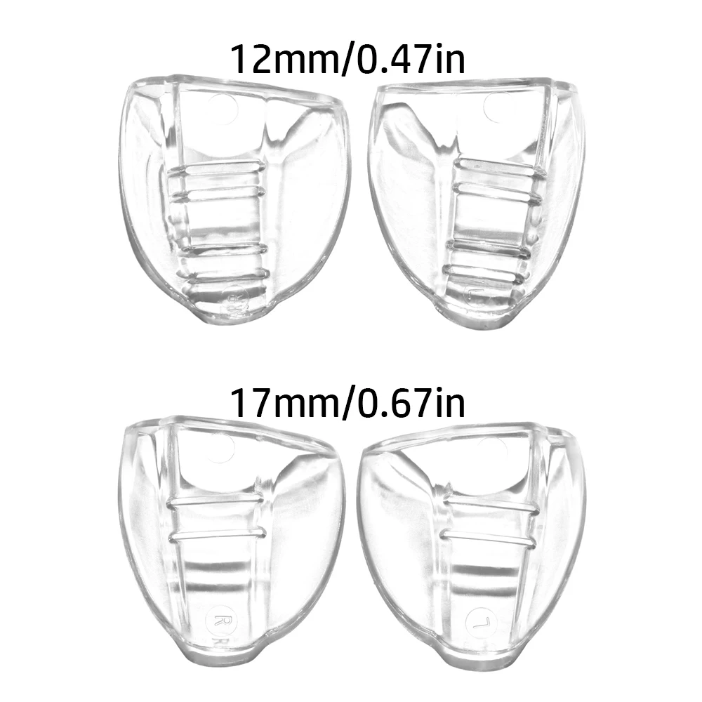 2Pcs Clear Safety Eye Glasses Side Shields For Glasses Slip-On Safety Glasses Flexible Fits Shield Universal