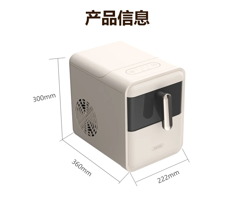 Chigo 220V رصاصة صغيرة الجليد عنبر صغير كشك الطاقة الصغيرة التلقائي مكتب آلة صنع الثلج آلة صنع الثلج