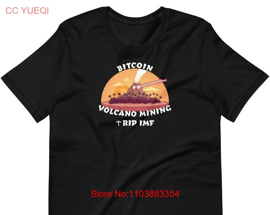 Bitcoin Volcano Mining Laser Eyes RIP IMF Футболка с длинными или короткими рукавами Bitcoin Volcano Mining Laser Eyes RIP IMF Футболка с длинными или короткими рукавами