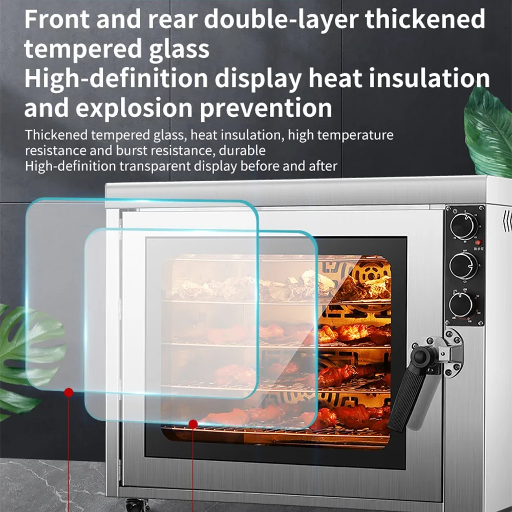 Microwave Convectional Designed Double Tempered Glass Door Commercial Electric CONVECTION OVEN For Open Kitchen Bakeries