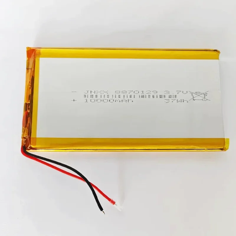 Polymer battery 8870129 Rechargeable 3.7V 10000mAh suitable for Bluetooth speaker power bank DIY tablet lithium polymer battery