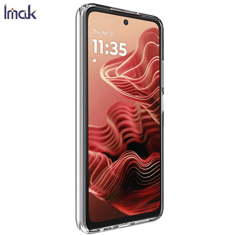 For Moto G35 5G Case IMAK UX-5 Series Clear Elastic Soft Cover for Moto G55 G85 S50 Neo 5G