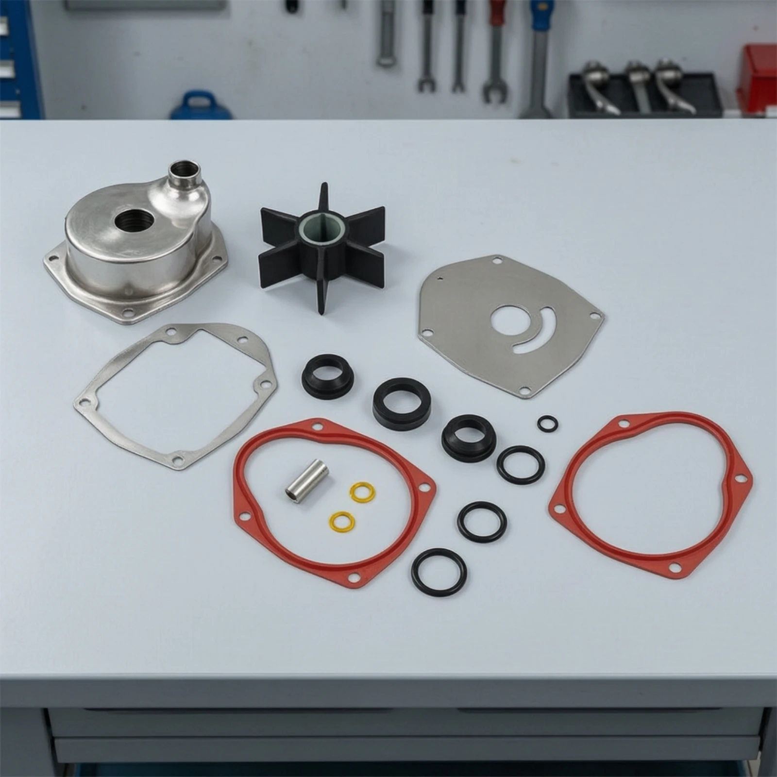 Cooling Pump Repair Kit OEM Cooling Pump Impeller Repair Kit Complete Heavy-Duty for Boat Owners