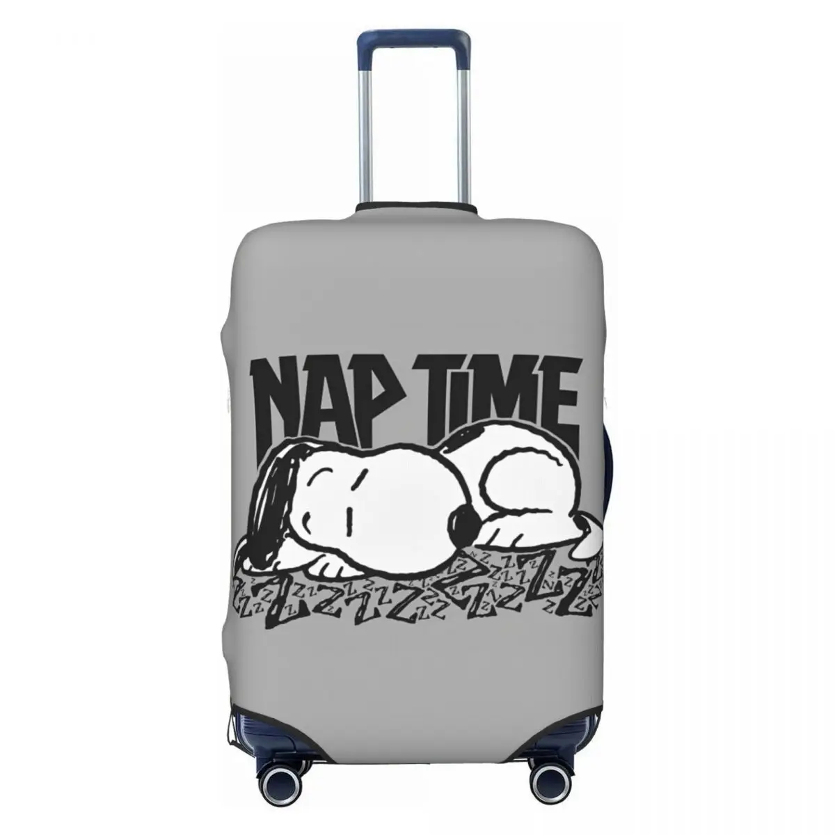 Rock Tees Snoopy Nap Time Suitcase Cover Travel Protection Holiday Useful Luggage Case