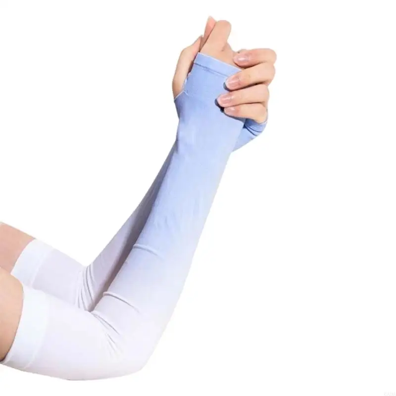 Seamless Cooling Arm Sleeves Cooling Sleeve Soft Fabric Outdoor Activities Travel And Summer Use 6XDA