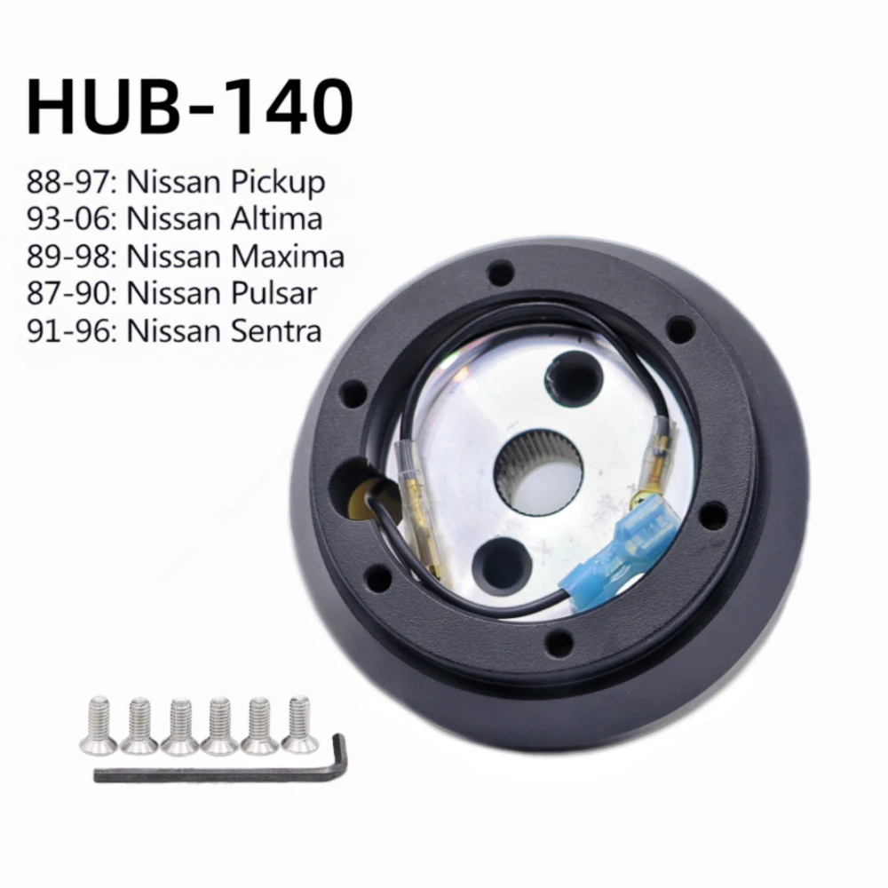 140H Aluminum Steering Wheel Short Hub Adapter Quick Release Boss Kit for Nissan 200SX S13 S14 Pickup For Altima For Maxima