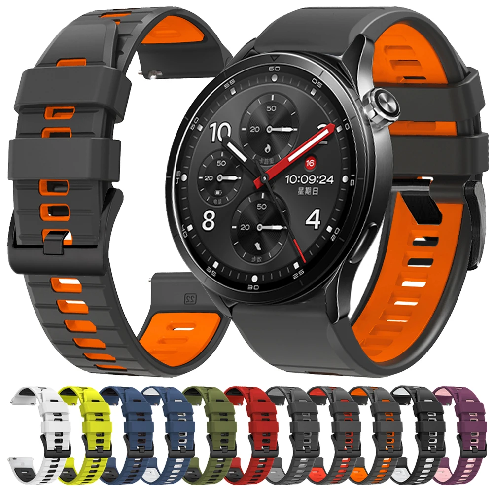 20 22mm Silicone Strap For Xiaomi watch 2 Pro 5 S5 S4 S3 S2 S1 Color 2 Bands Amazfit BALANCE 2 Bip 6 5 3 U Pro GTR GTS Bracelet