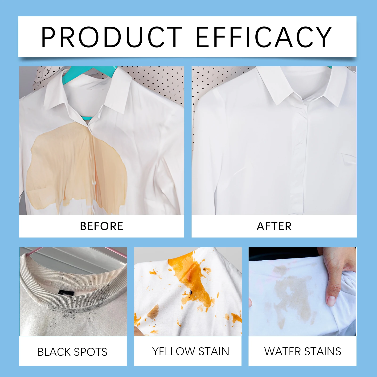 120ml Active Oxygen Cleaner Cleaning Sweat Oil Stains Clothing Detergent Gentle Enzyme Clothes Decontamination Easy Use Spray