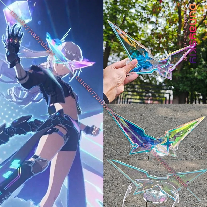 SAIKOU%Honkai Star Rail Silver Wolf LV.999 Gafas Láser de Cosplay, Accesorio de Cosplay de Lord Wolf, Réplica de Gafas de Personaje de Anime