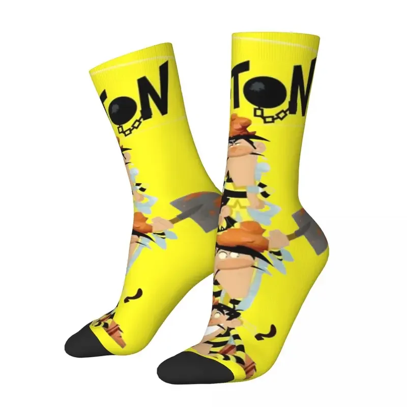 

Y2K Fashion Dalton Brothers Comics Sports Lucky Luke Polyester Long Socks For Unisex