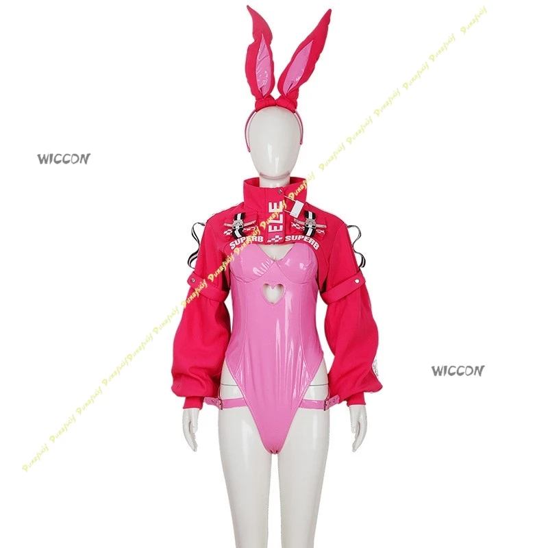 DEUSA DELLA VITTORIA: NIKKE Costumi Cosplay Calze di seta Parrucche Ragazze Cappotto rosa Tutina Giochi anime Wome Sexy Natale Halloween
