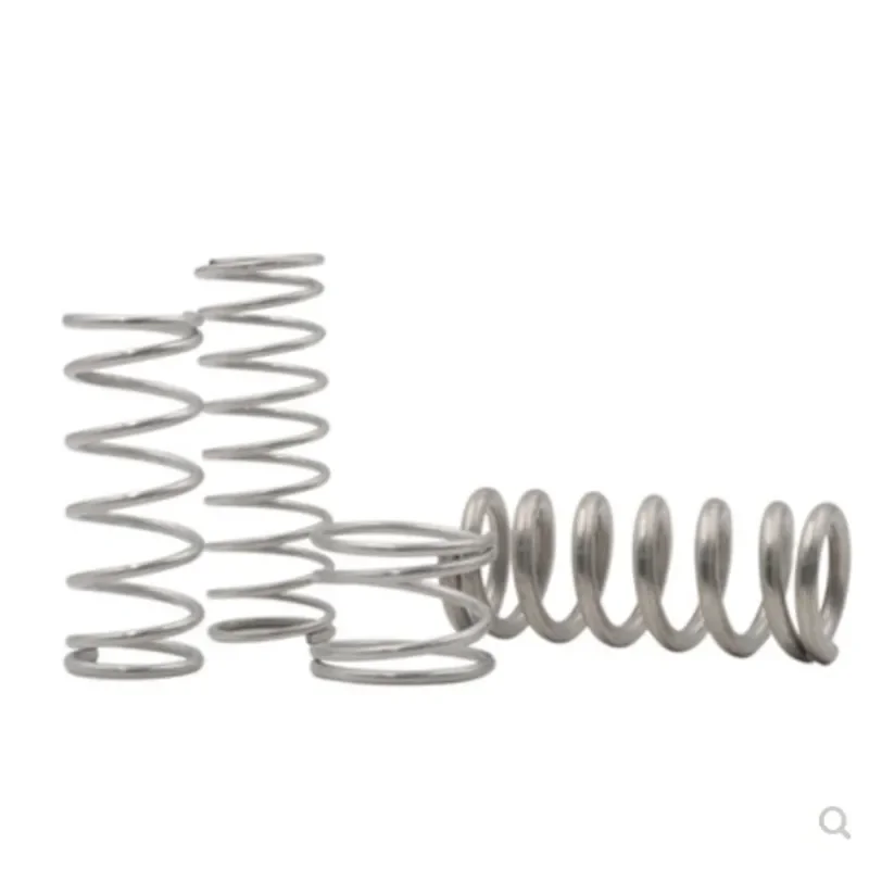 10pcs/lot  wire diameter 1.0mm Stainless steel compression spring  outer diameter 6-16mm length 15-50mm