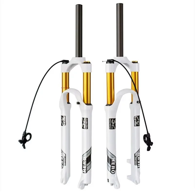 26/27.5/29 Inch Ultralight MTB Air Suspension Fork 120mm Travel 9x100mm QR Disc Brake Bike Shock Absorber Front Fork