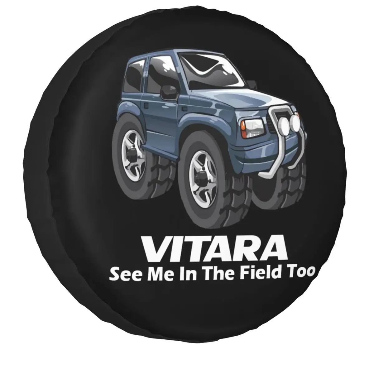 See Me In The Field Too Spare Tire Cover Universal For Suzuki Vitara RV SUV 4x4 Car Wheel Protector Covers 14\