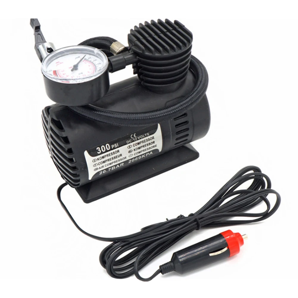 Portable Car Air Compressor 12V 300PSI Electric Car Air Pump Tire Inflator Pumb Auto Tyre Pumb for Car Motorcycle Bicycle