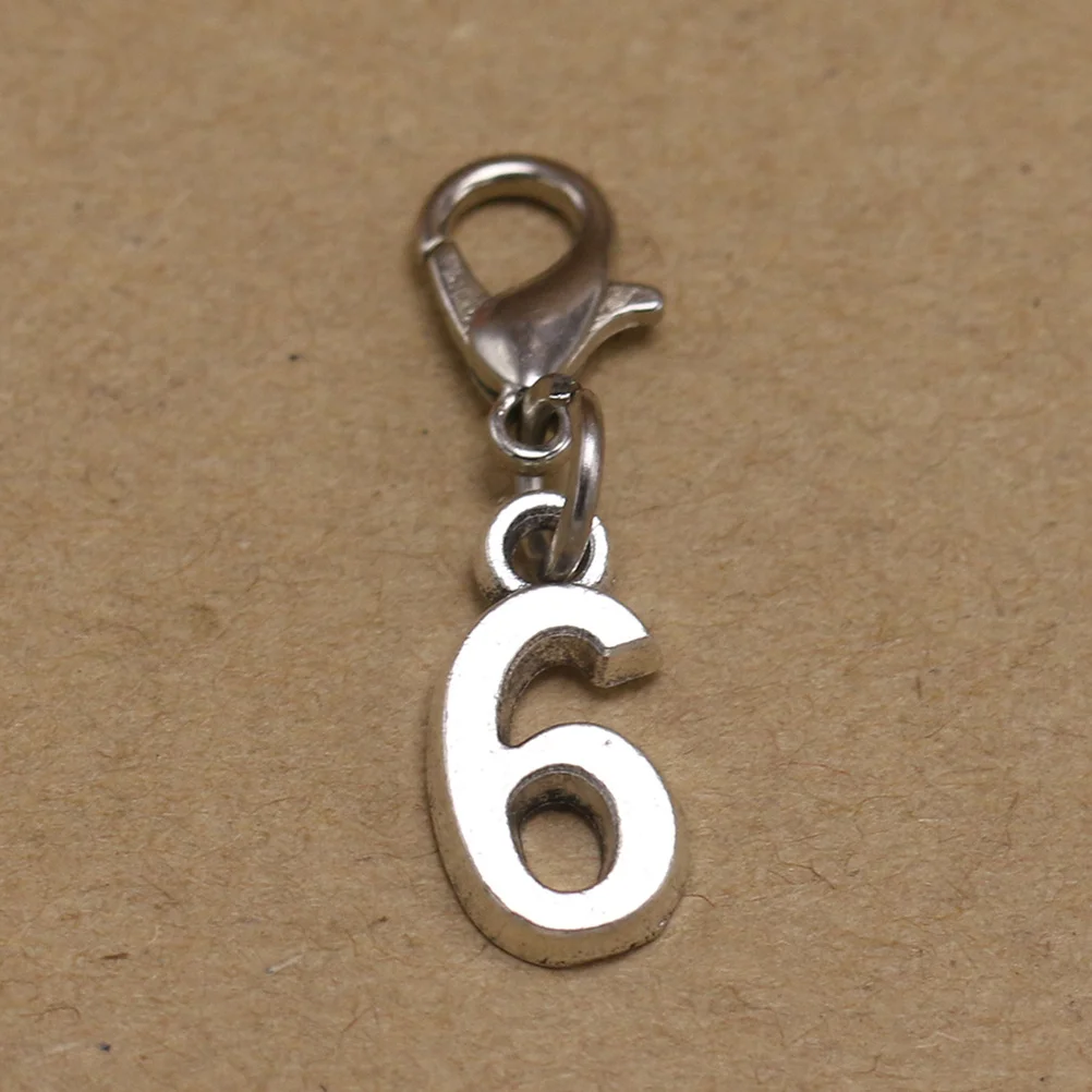 

20 шт., подвеска из сплава с застежкой-лобстером, подвески для самостоятельного изготовления ювелирных изделий, серьги с арабскими цифрами, висячие аксессуары, подвеска из сплава, подвеска