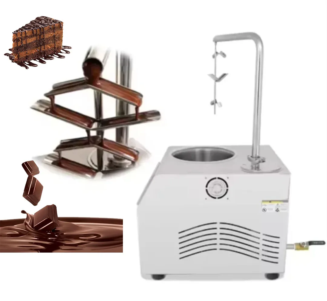 Chocolate Spraying Machine Small Chocolate Dispenser Chocolate Melting Machine For Strawberry