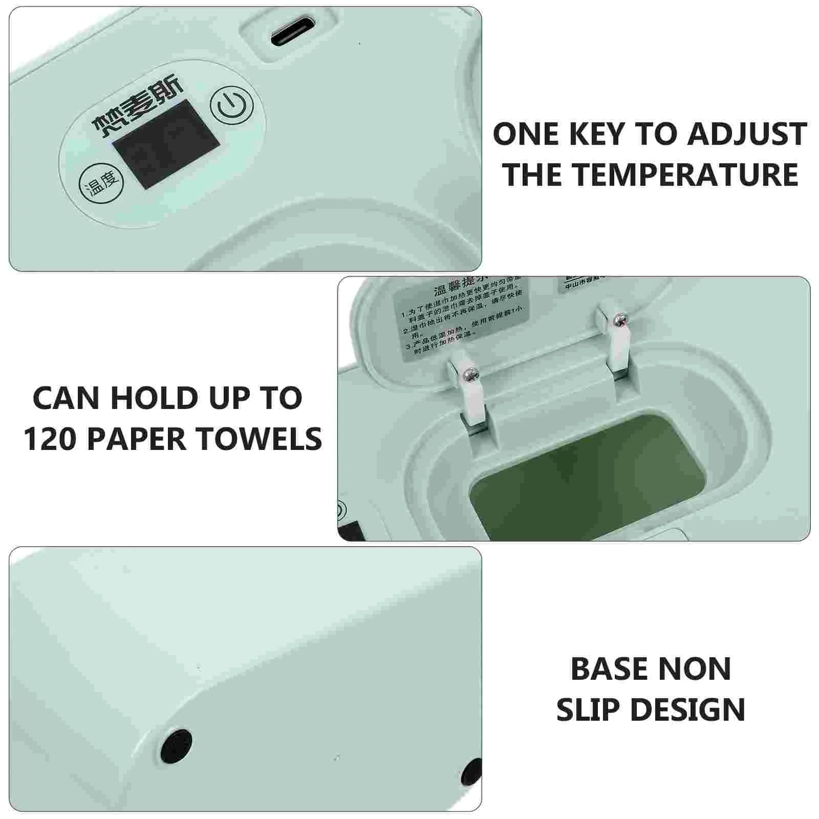 Chauffe-serviettes en coton thermostatique pour bébé, machine à mouchoirs USB, lingettes de support, charge