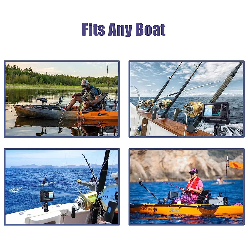 Uchwyt do echosondy GPS do ploterów GPS Garmin Lowrance Humminbird Raymarine do kajaka jachtowego