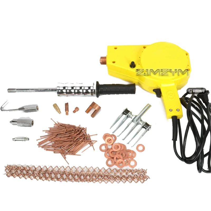 Car Dent Puller Spot Welder 220V Auto Body Dent Repair Machine with Round Washers Welding Studs Corrugated Wire Accessories view 2