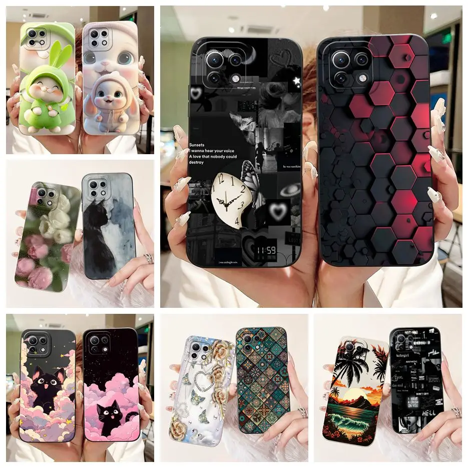 

For Xiaomi Mi 11 Lite Case Unique Candy Painted Cover Soft Silicone Phone Case For Xiaomi Mi 11 Lite NE 5G 11Lite Mi11Lite Shell