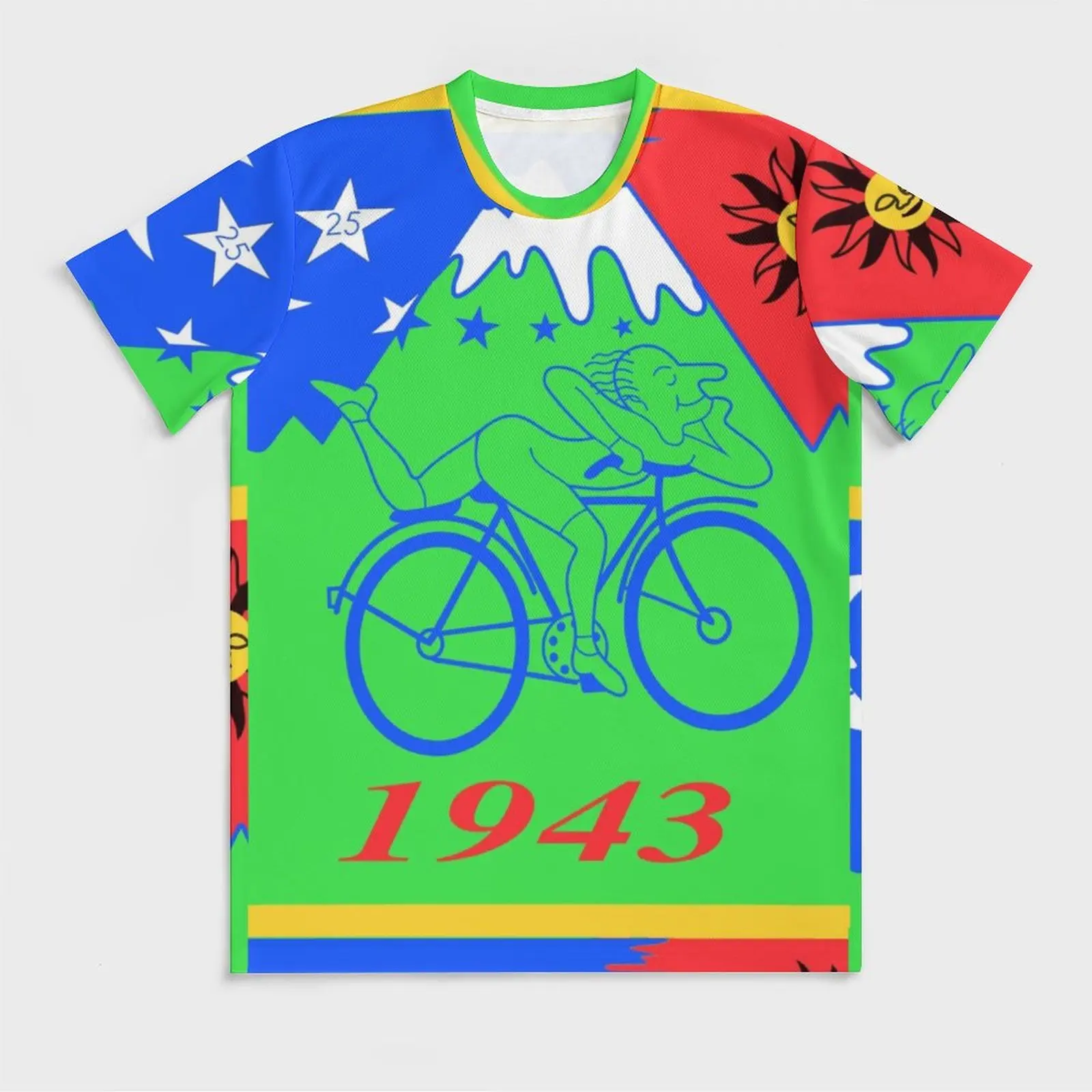 Albert Hoffman Bicycle Day T Shirt 1943 Cycle Lsd Trip Acid Day Funny T Shirts Summer Tee Shirt Short Sleeve Print Oversized Top