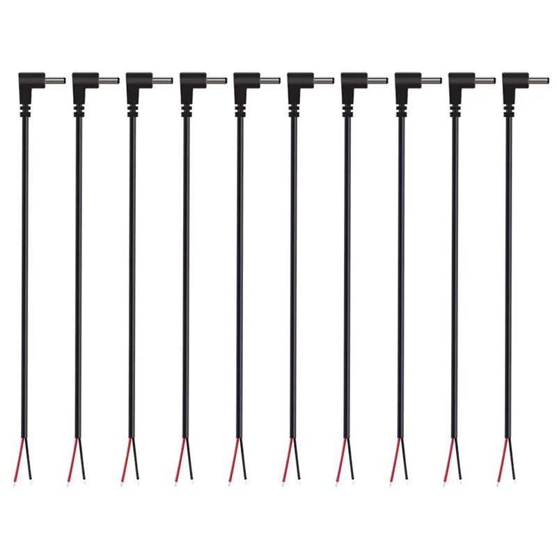 

HHTL (50 шт.) Замена 3,5 мм х 1,35 мм, 90 градусов, прямоугольная вилка постоянного тока, штекерный разъем для голого провода, открытый конец, косичка, мощность