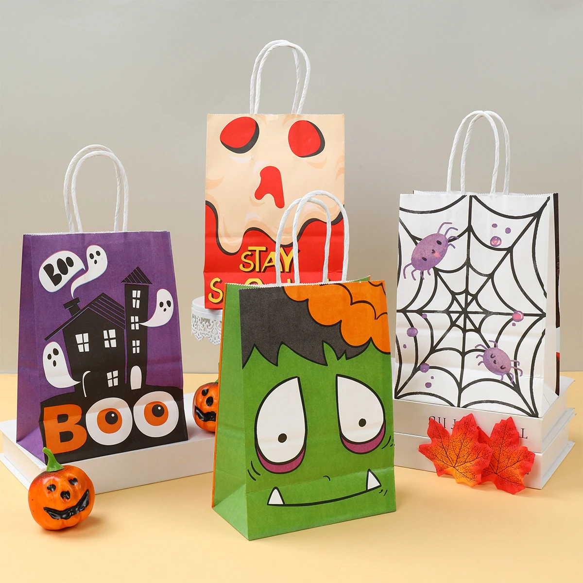 

Halloween Gift Bag Pumpkin Bat Wrapping Bags Creative Portable Gift Bag Happy Halloween Party Decor Wedding Favors Party Supplie