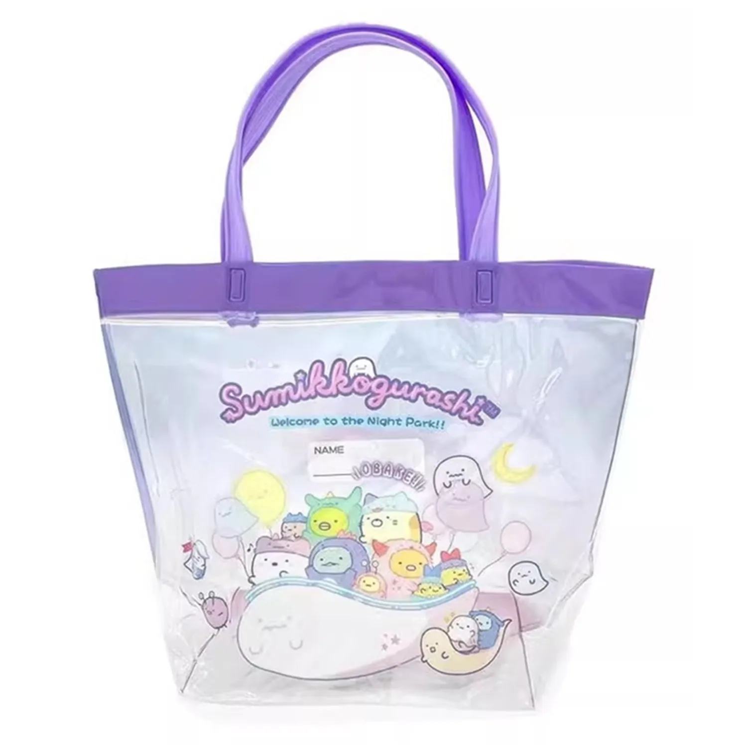 

New Cute Sumikko gurashi Halloween Ghost Children PVC Handbags Luxury bag Swimming Beach Bags For Woman