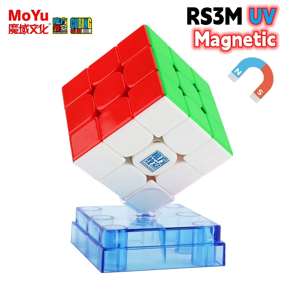 

MoYu 2023 Upgraded RS3M 3x3 Magnetic UV Coated Dual-Adjustment System Competitive Speed Magic Cube Puzzle Magico Cubo Toys