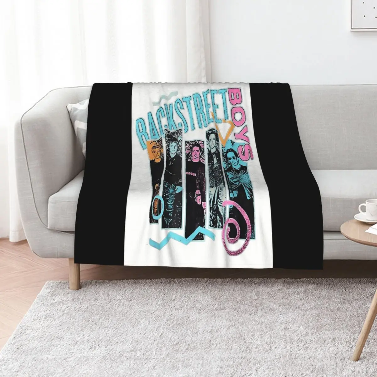 Backstreet Boys Backstreet Boys – Quit Playing Games Heart Throw Blanket Camping halloween Shaggy Bed linens Quilt Blankets