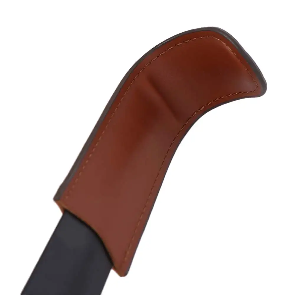 

Длинная ложка для обуви из нержавеющей стали с кожаным ремешком, набор из 2 ложек, удобный, 42 см, аксессуары для обуви