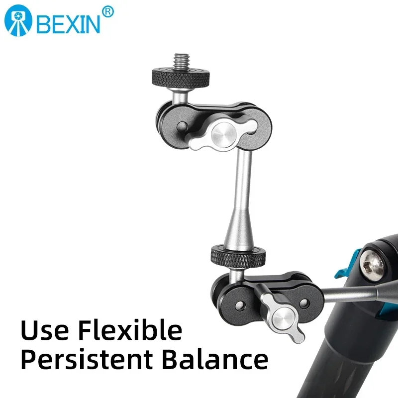 BEXIN Professional Magic Arm Clip Pea Clip Mount Adapter 1/4\