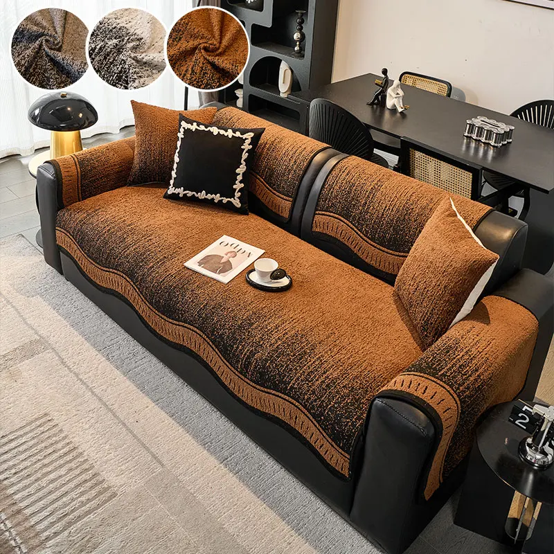 1 قطعة وسادة أريكة فاخرة خفيفة لشتاء 2025 وسادة أريكة غرفة المعيشة الثابتة المضادة للانزلاق على شكل وسادة أريكة #4