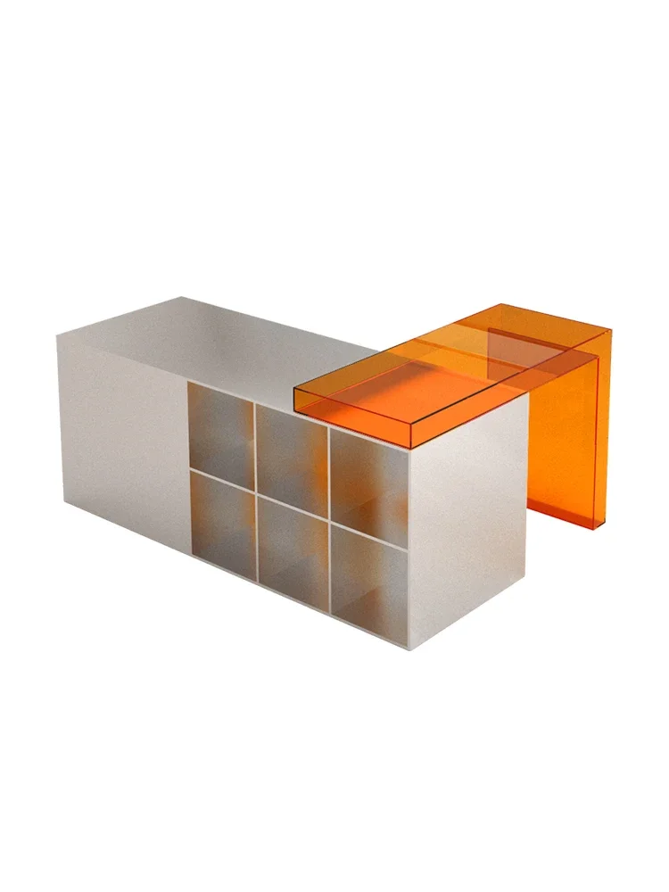 

Hxl Clothing Store Zhongdao Display Stand Stainless Steel Brushed Display Table Product Display Table