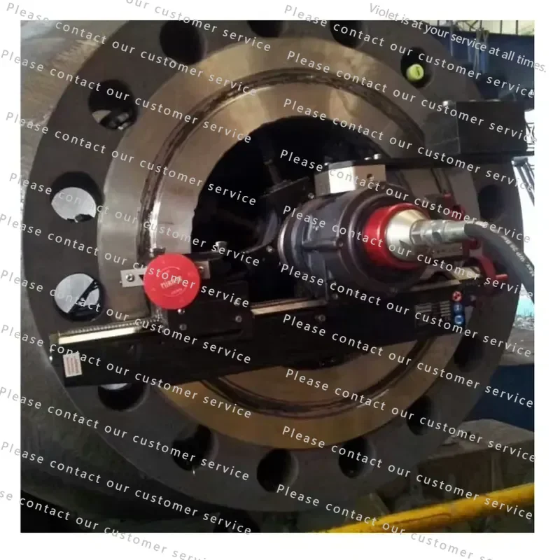 500 Portable Manual Flange Facer Hand Power Flange Facing Machine PIPE BEVELING TOOLS Externally Mounting Flange Facing
