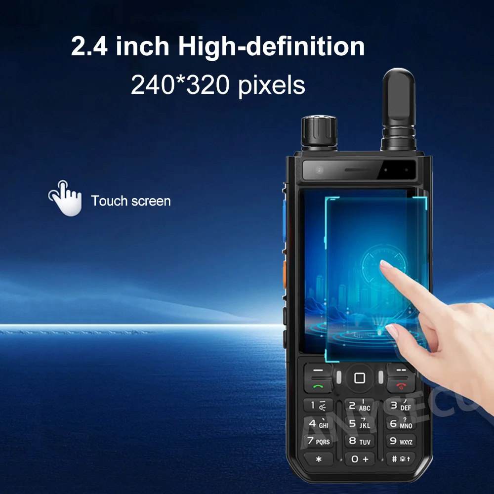 2025 New Walkie Talkie SL8541 W70 Android 10.0 4G Network Radio 1.4inch MAX-3W Loudspeaker IP68 3.8V 4100mAh with Realptt/ZELLO