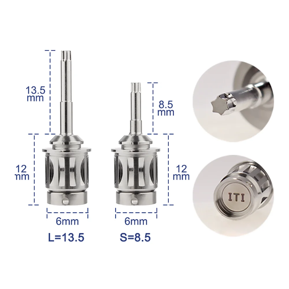 AI-TW Implantat Drehmomentschlüssel ANT/1,0 Hex/1,2 Hex/1,27 Hex/1,4 Hex/NOB R155/ITI R165 Dental Ersatzteile 1 stücke Lange + 1 stücke Kurze